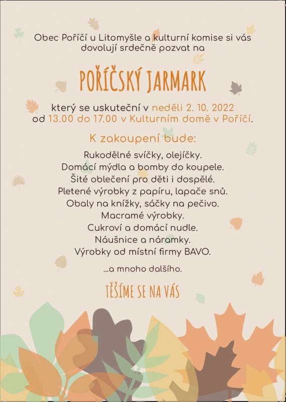 Pozvánka na Jarmark