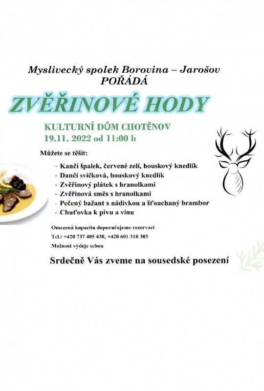 zvěřinové hody