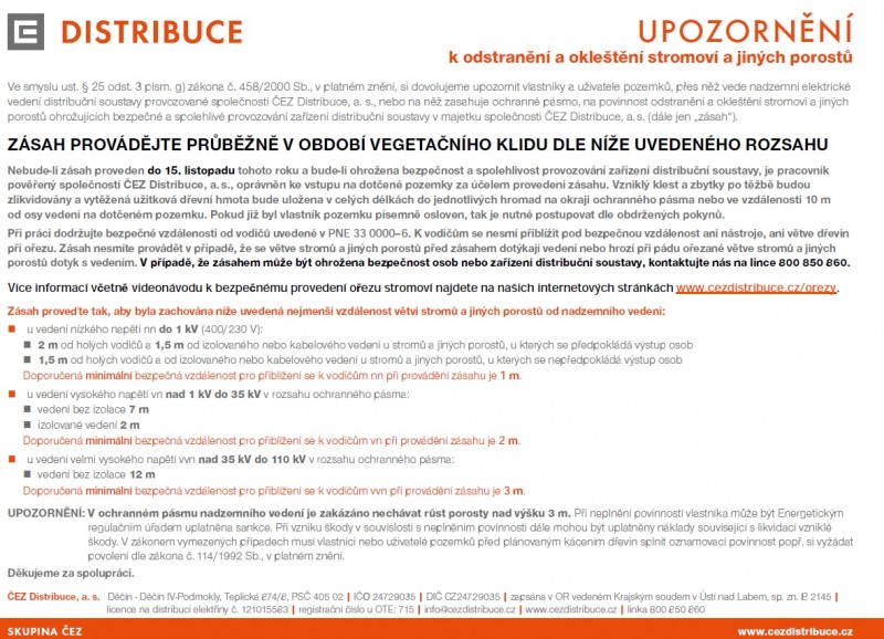 upozornění