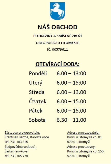 otevírací doba obchod