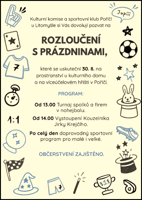 rozloučení s prázdninami