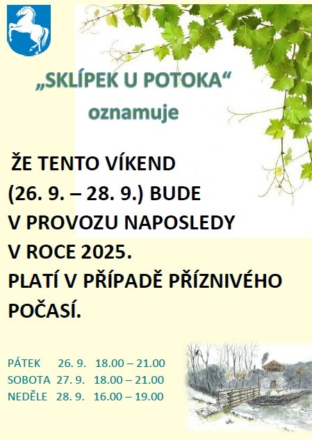 ukončení sezony - sklípek